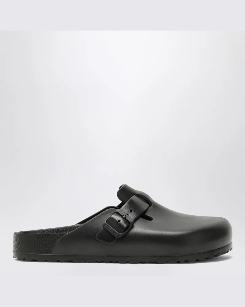 Birkenstock Schwarze Pantolette Boston EVA Schwarz
