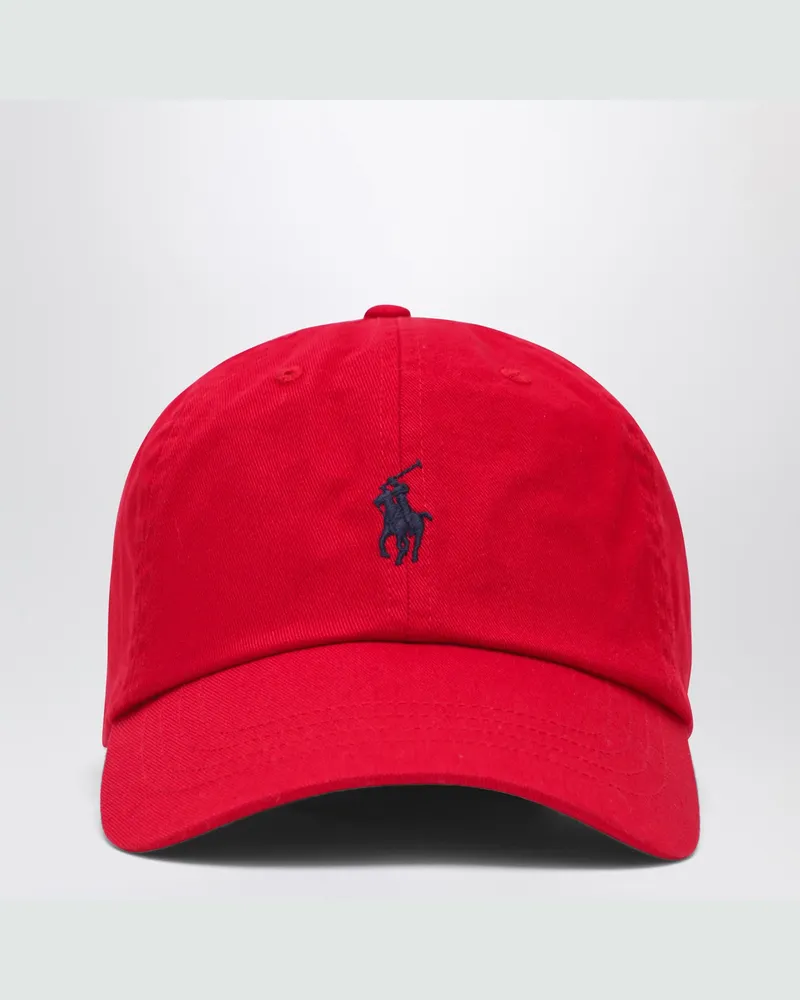 Ralph Lauren Rote Baseballkappe mit Logo 