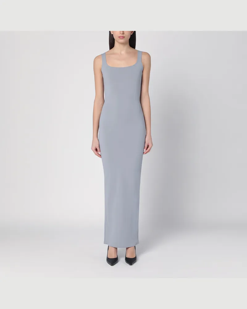 Entire Studios Langes Kleid in Grau aus Nylonmischung Grey