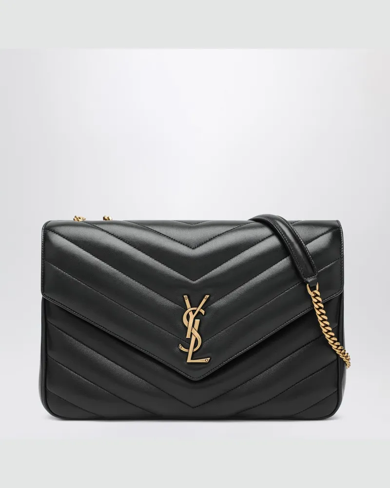 Saint Laurent LouLou Large Tasche schwarz aus Leder Black