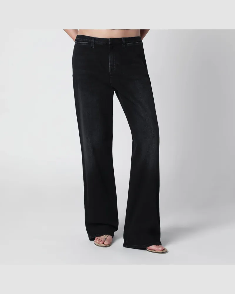 Gucci Gerade Jeans aus Stretch-Baumwolldenim in Schwarz Black