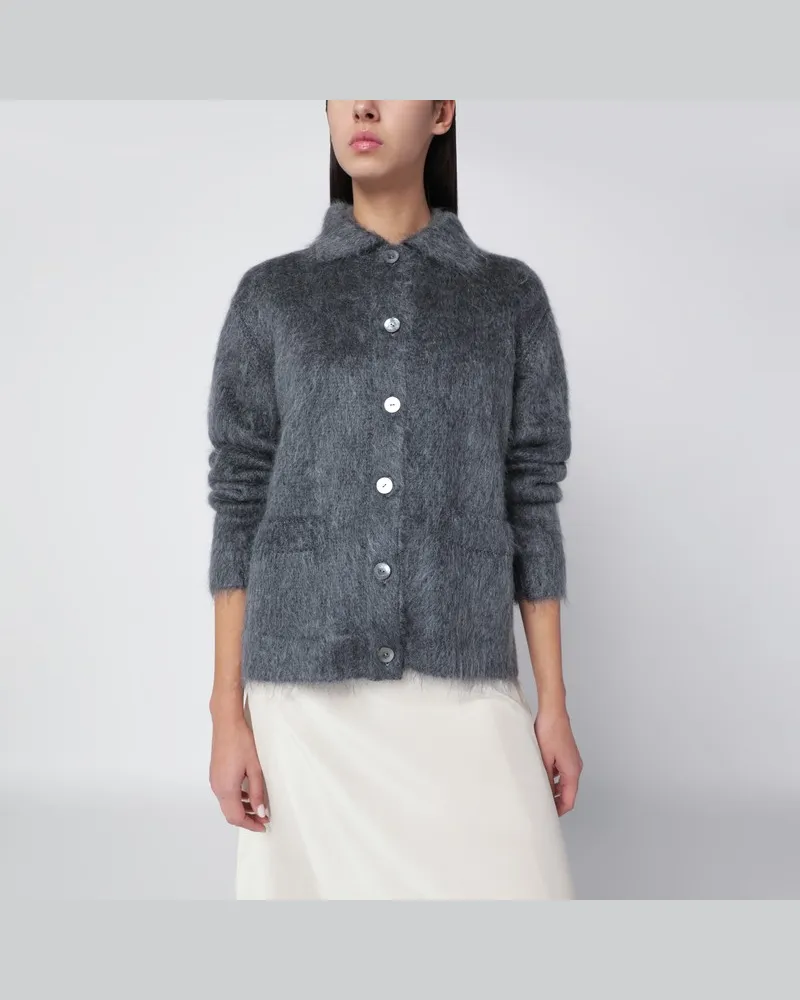 Gucci Grauer Mohaircardigan Grau