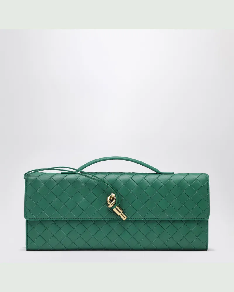 Bottega Veneta Andiamo-Clutch in Jungle-Grün Green