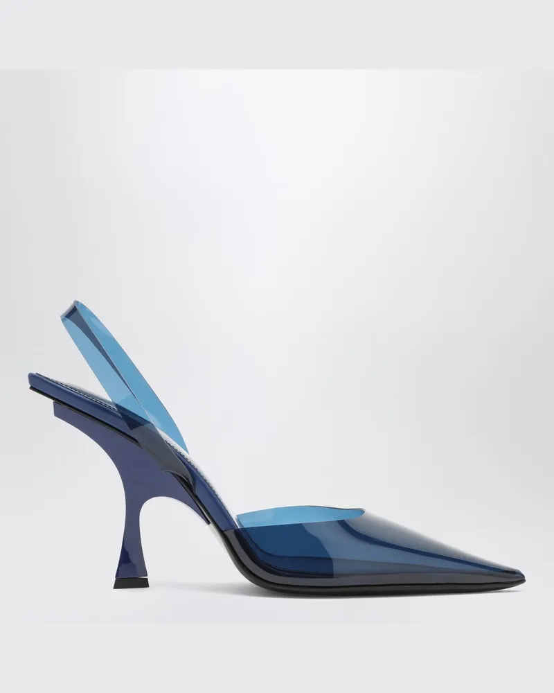 ATTICO Elektrisch-blauer PVC-Slingback Blau