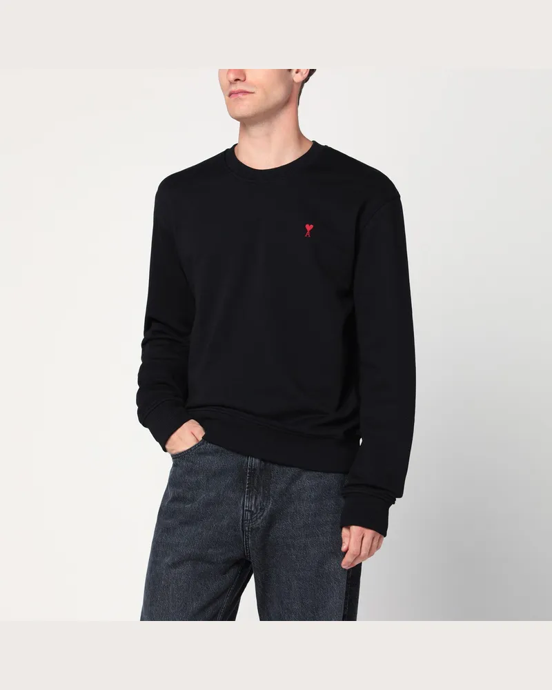 AMI Paris Schwarzes Ami De Coeur Sweatshirt 