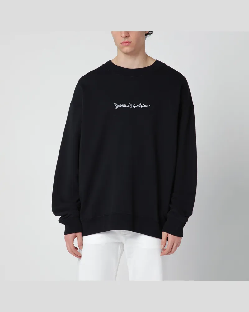 OFF-WHITE Schwarzes Script Arrow Diagonal Skate Sweatshirt 