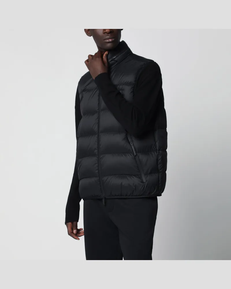 Moncler Schwarze Reticone Daunenweste Black