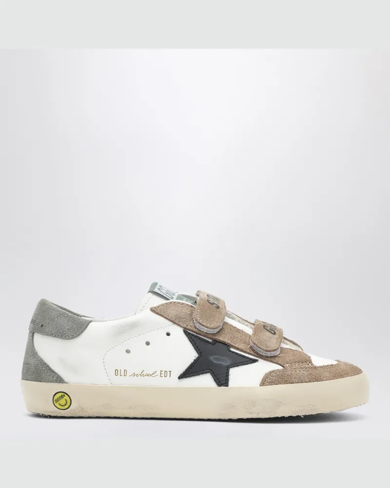 Golden Goose Sneaker Old School in Weiß/Braun/Schwarz White