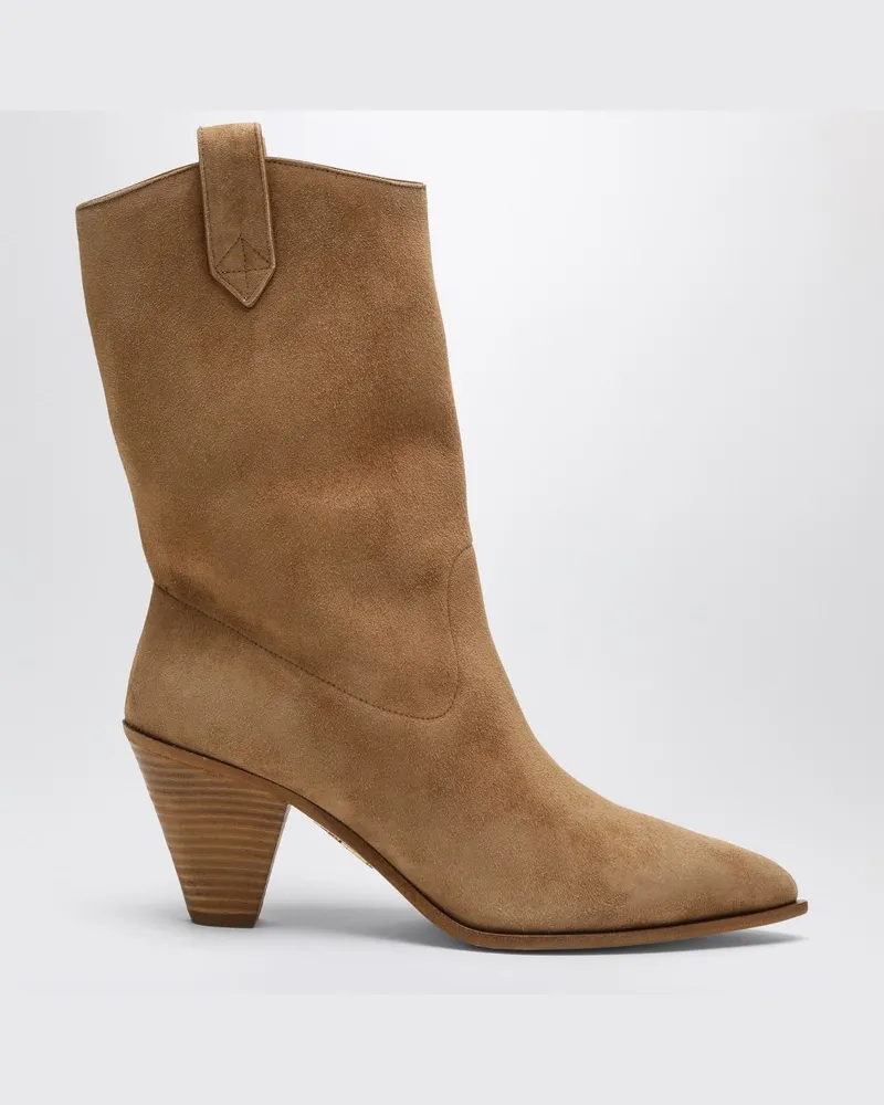 Aquazzura Boogie Westernstiefel in Kamelbraun Braun
