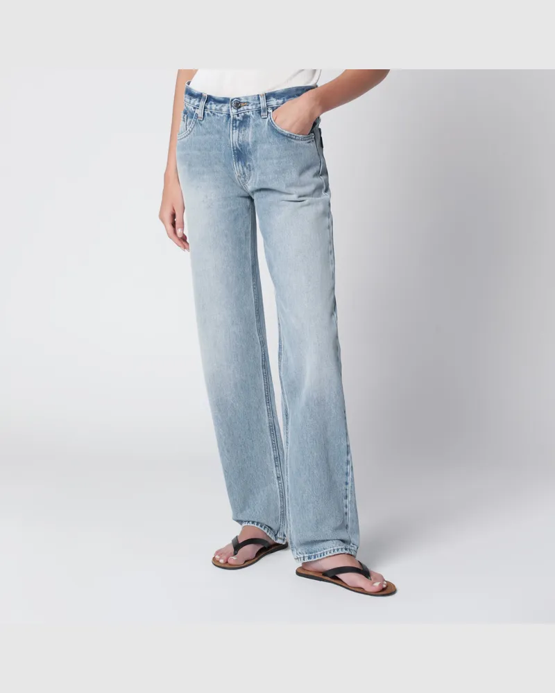Haikure Lisa Straight-Leg-Jeans aus Baumwoll-Denim in Blau Light