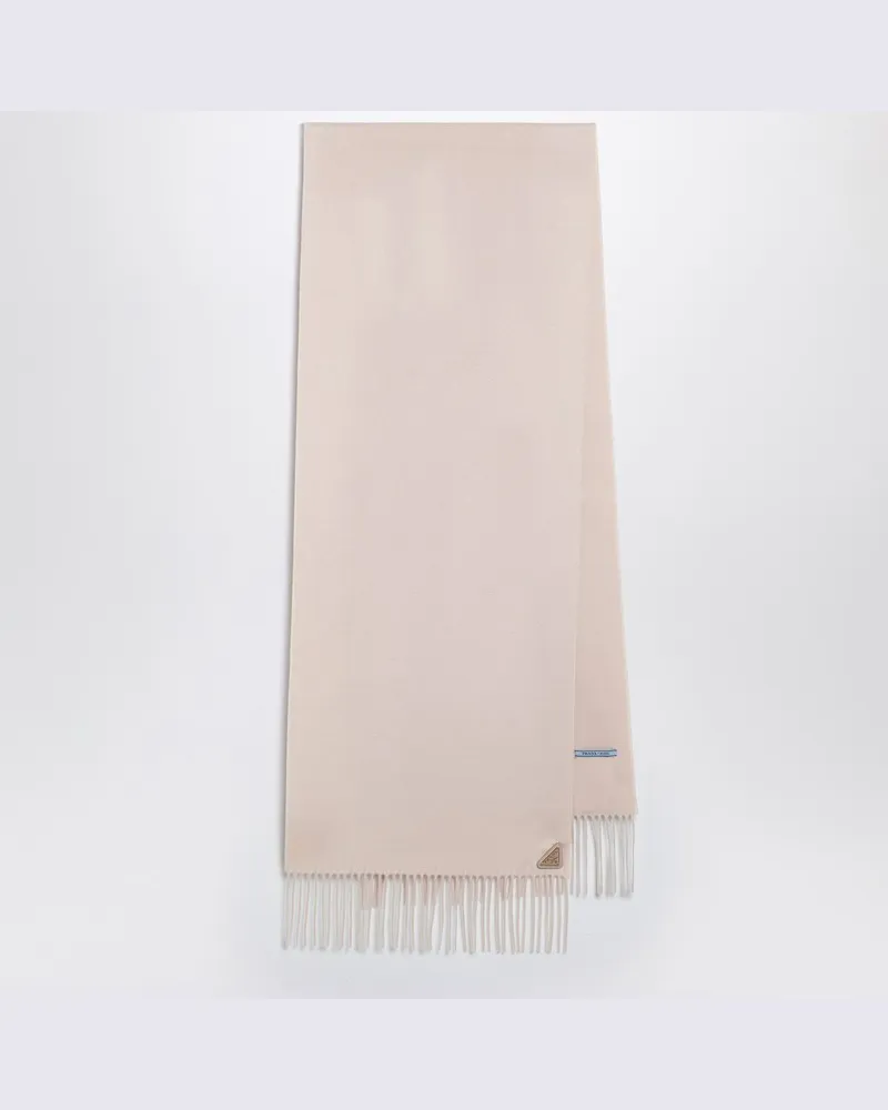Prada Puderrosa Schal aus Seide und Kaschmir Rosa