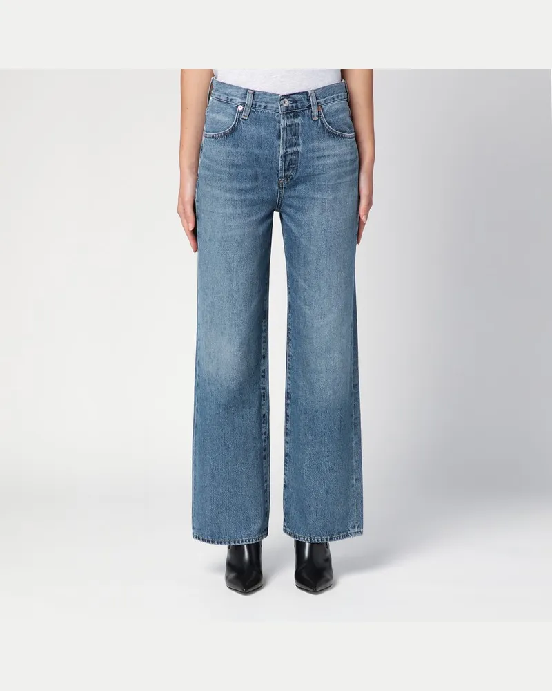 Citizens of humanity Gerade blaue Jeans in ausgewaschener Optik Blau