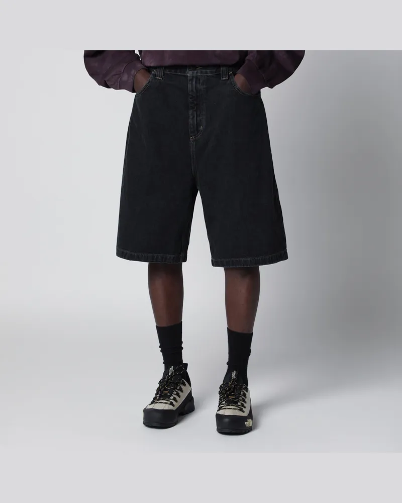Carhartt WIP Brandon Short aus schwerem Baumwolldenim in Schwarz Black