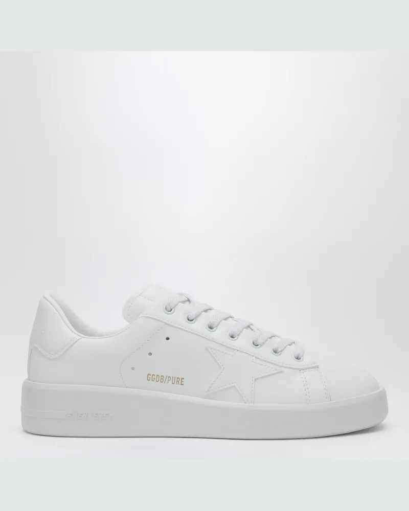 Golden Goose Purestar bio-based Sneaker mit weißem Stern und Fersenpatch White
