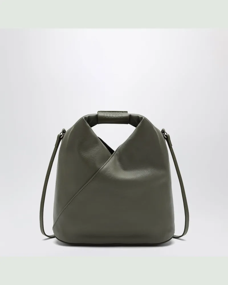 Maison Margiela Khakifarbene Japanese Crossbody Bag aus Kunstleder Green