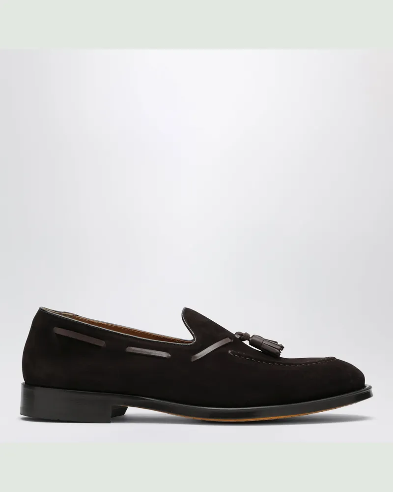 Doucal´s Braune Wildleder-Loafer mit Quasten 