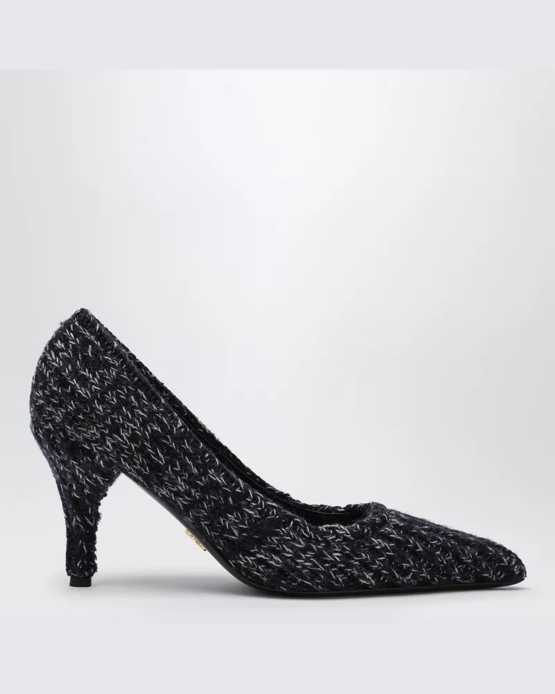 Prada Blauer gestrickter Pumps Blau