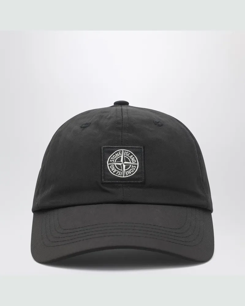 Stone Island Baseballcap aus Nylon mit Logo Black