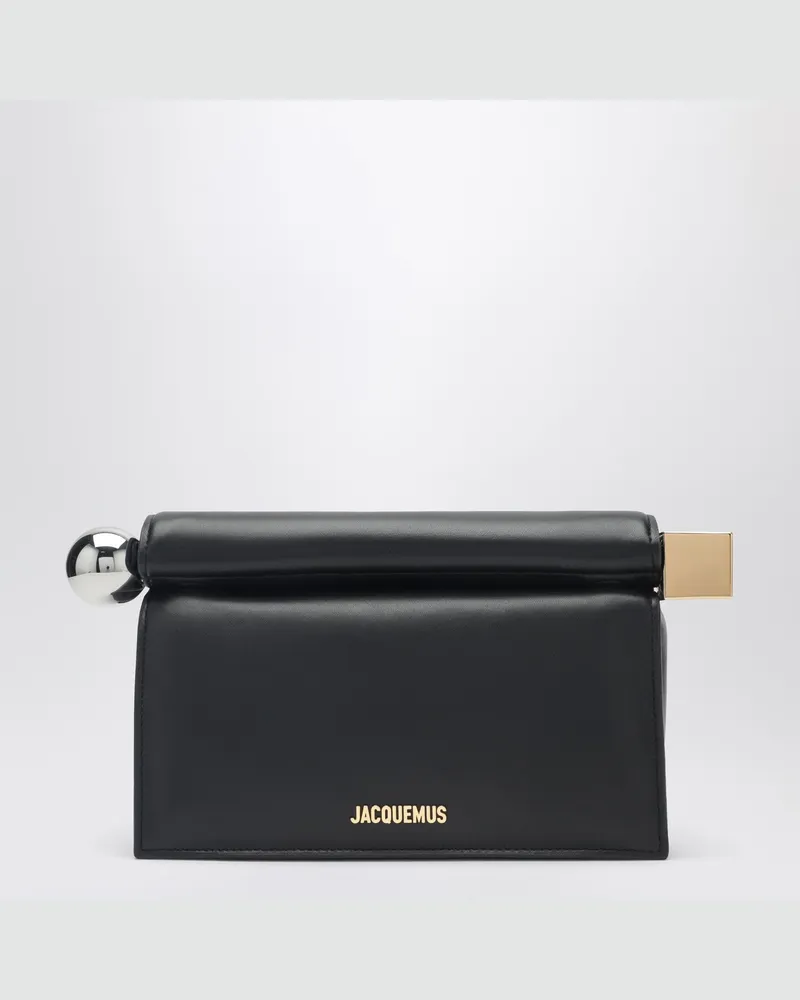 Jacquemus Rond Carré Clutch in Schwarz 