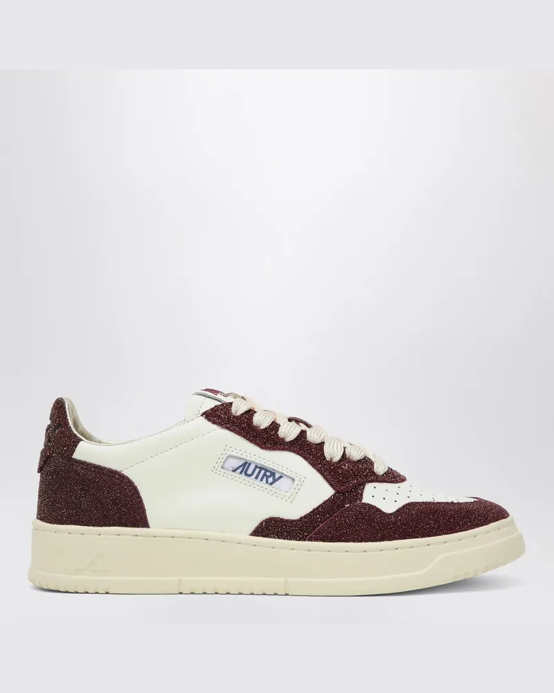 AUTRY Sneaker-Medaillist Marshmallow/Amarone mit Glitzer Beige