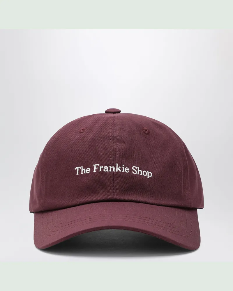 FRANKIE Shop Frankie bordeauxrote Baseballkappe aus Baumwolle Burgundy