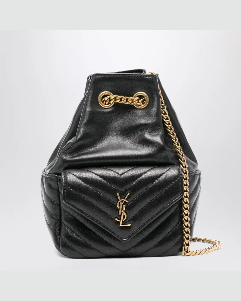Saint Laurent Mini Joe Bucket Bag schwarz Black