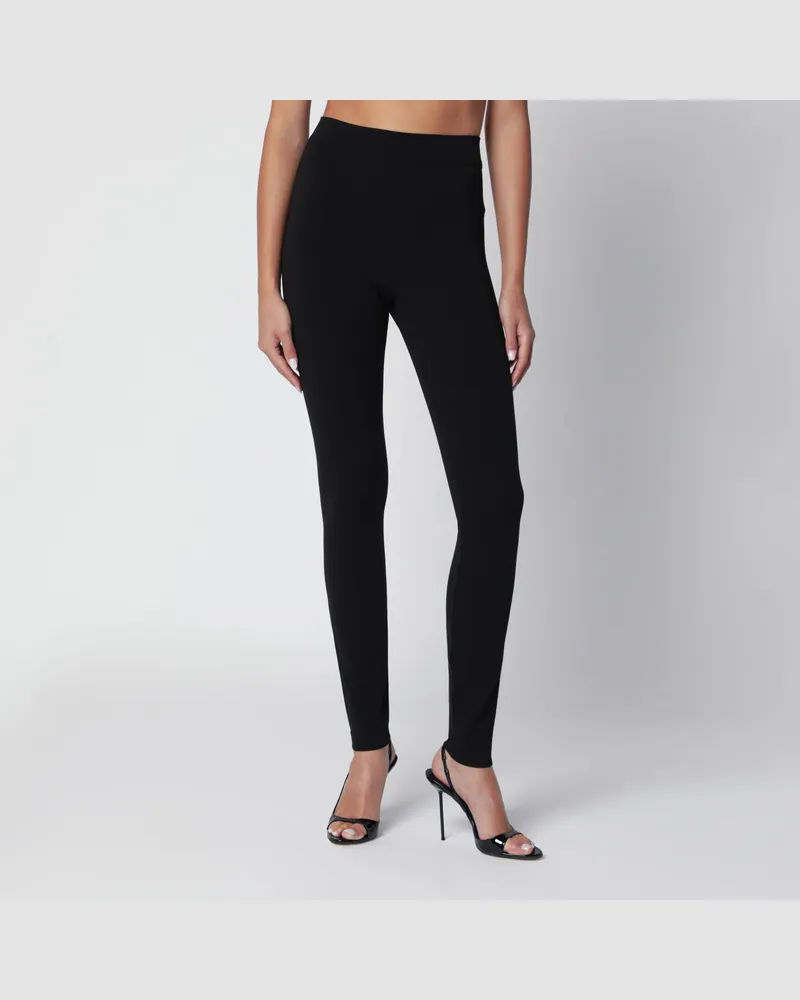 Dolce & Gabbana Schwarze Leggings aus Stretch-Jersey Black