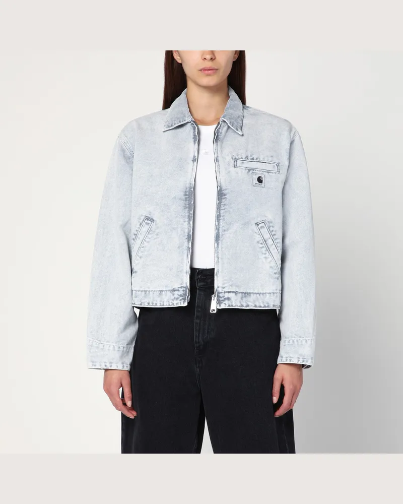 Carhartt WIP W Emery Jacke in Black/Chalk wash 