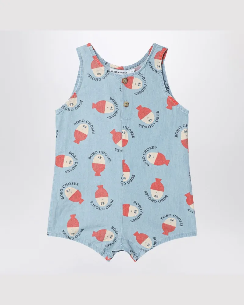 BOBO CHOSES Morning Egg Blauer Strampler Hellblau