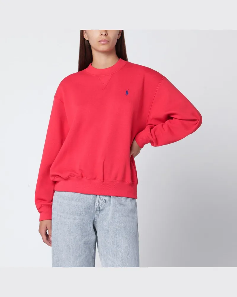 Ralph Lauren Orange-rotes Sweatshirt aus Baumwollmischung Blau