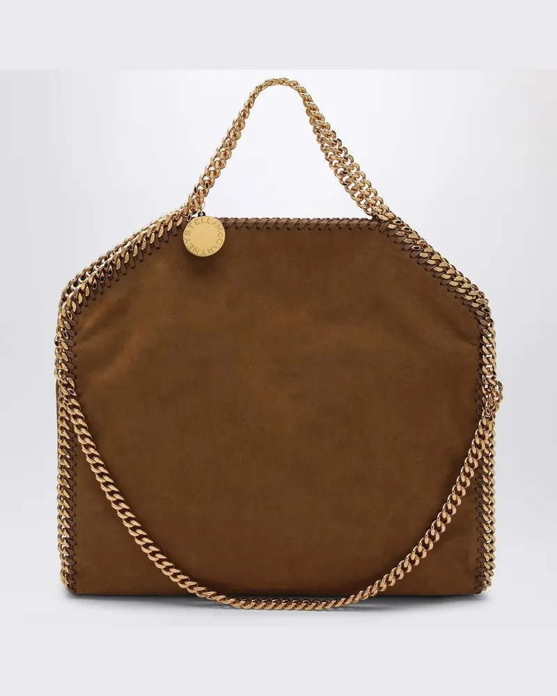 Stella McCartney Brandyfarbene Tasche Falabella Fold Over Braun