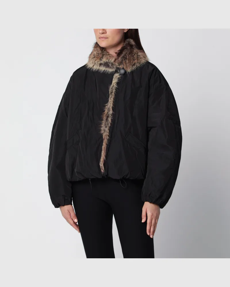 Isabel Marant Schwarzer Charone-Kurzparka aus Polyester Black