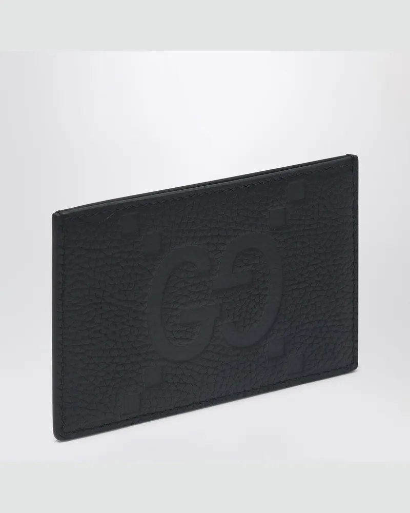 Gucci Schwarzes Kreditkartenetui mit Maxi GG Black