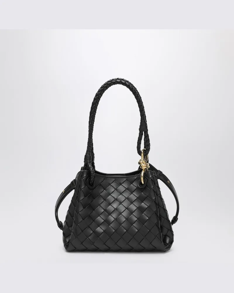 Bottega Veneta Kleine schwarze Parachute-Tasche Schwarz