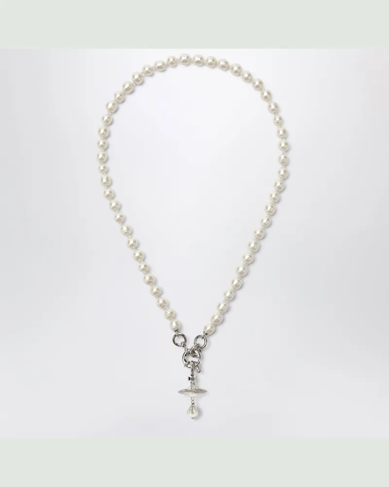 Vivienne Westwood Aleksa Perlenkette Metal