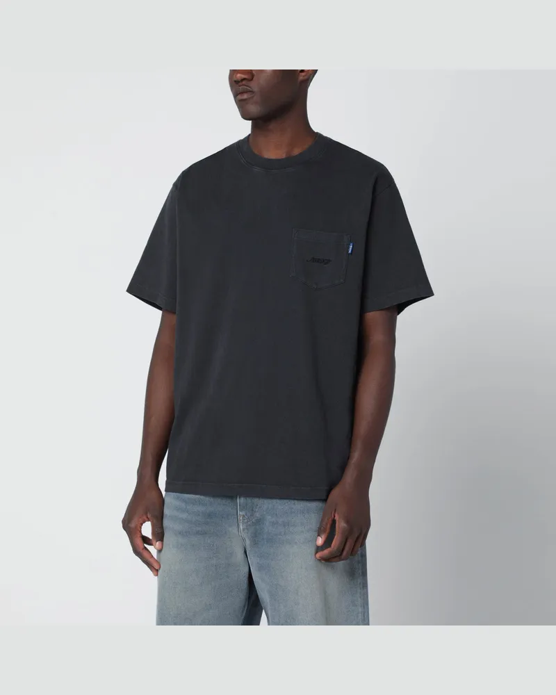 AWAKE NY Schwarzes Rundhals-T-Shirt mit Logo 