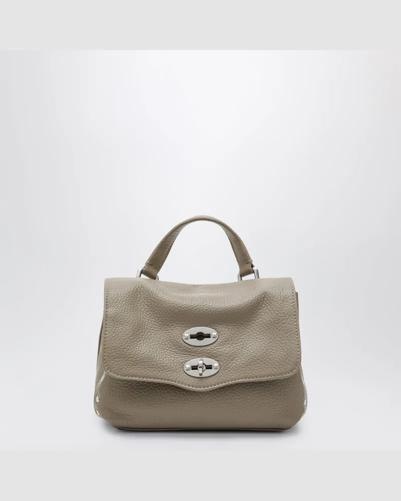Zanellato Kleine Postina-Tasche in Lehmfarbe Grey