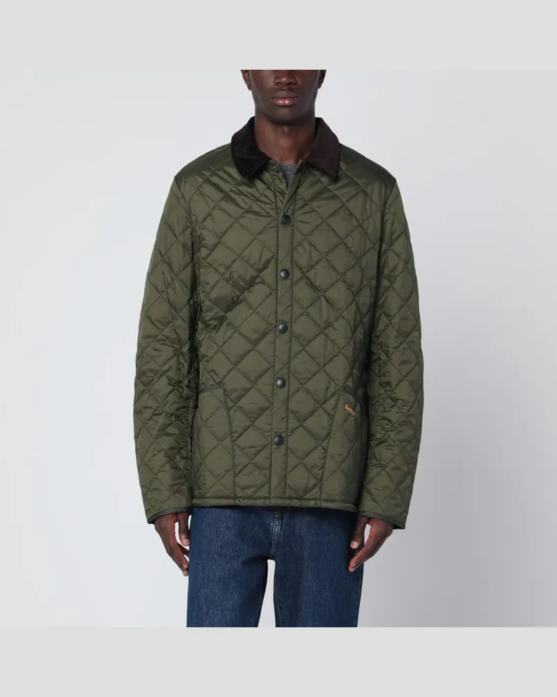 Barbour Olivgrüne Daunenjacke Heritage Liddesdale Grün