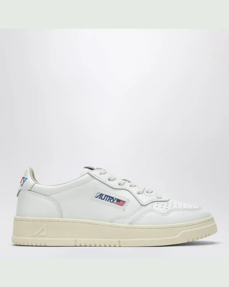 AUTRY Medalist Low Sneaker aus weißem Leder White
