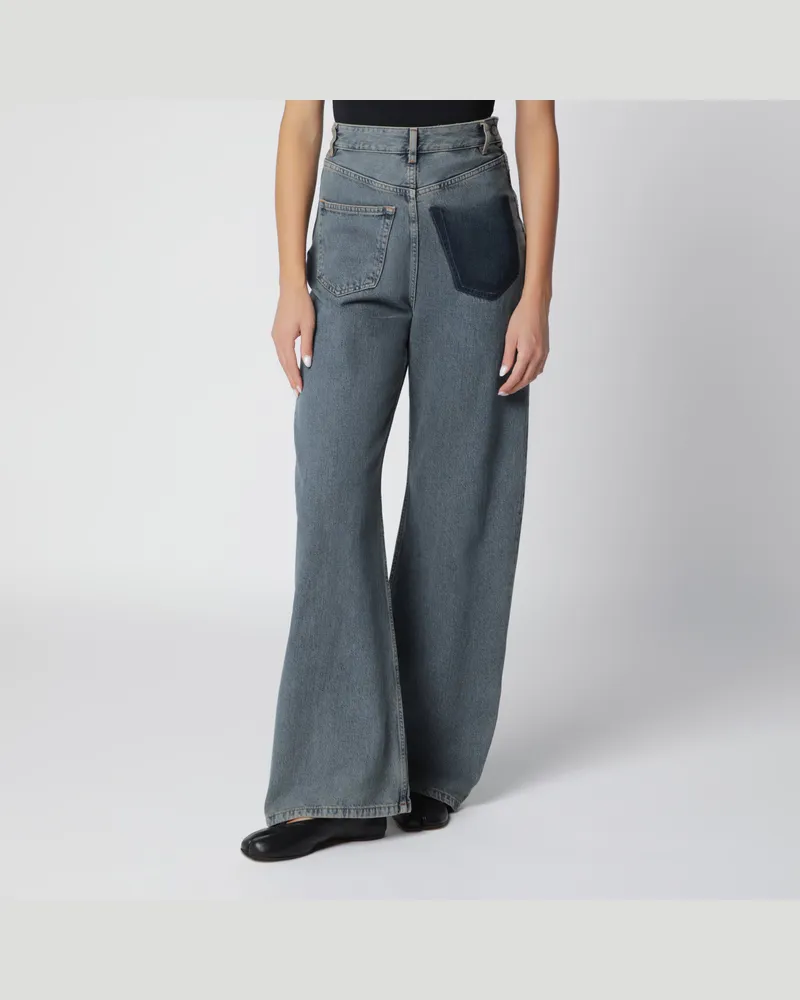 Maison Margiela Graue Wide-Leg-Jeans Grey