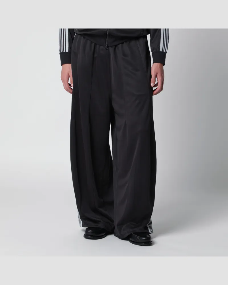 NEEDLES H. D. Track Hose aus Jacquard in Carbonfarbe Grey