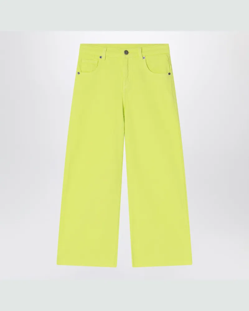 DOUUOD Limettengelber Baumwollhose Green