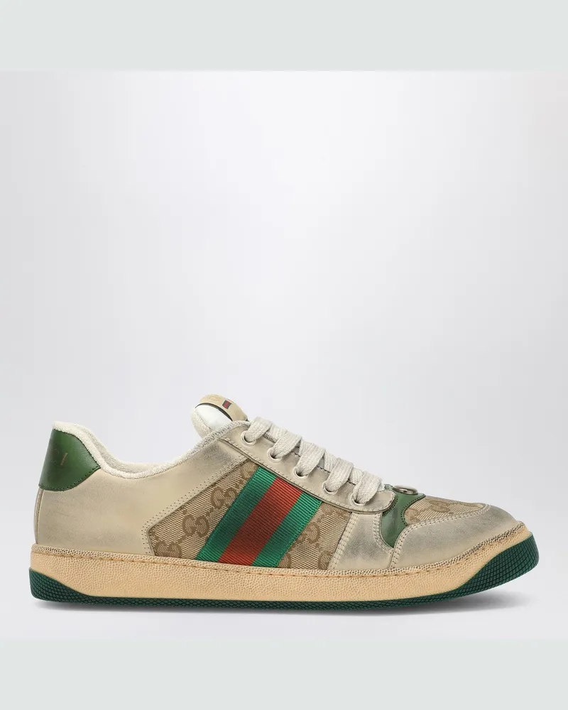 Gucci Screener Sneakers in Beige Multicolor