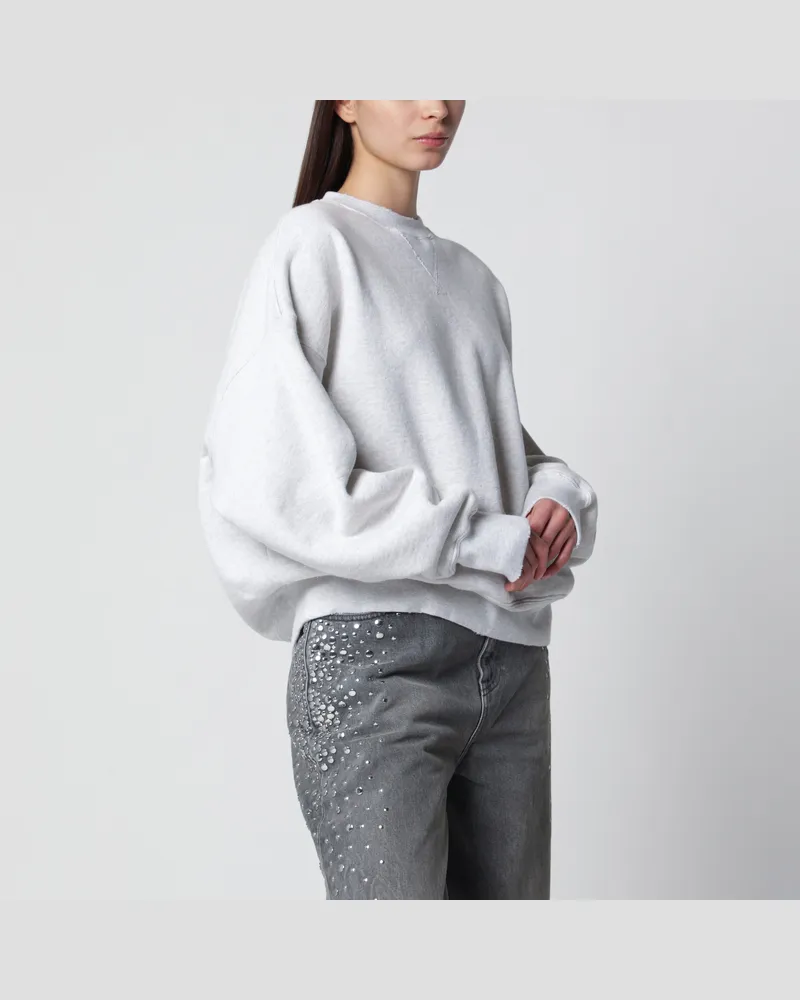 Golden Goose Unisex-Sweatshirt Star mit Kristallstickerei in Grau Grey