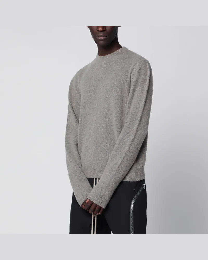 Rick Owens Pullover aus Kaschmirmischung in Staubgrau Grey