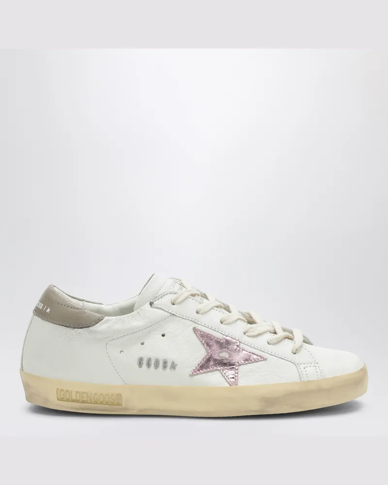 Golden Goose Turnschuh Super-Star weiß/grau/rosa White