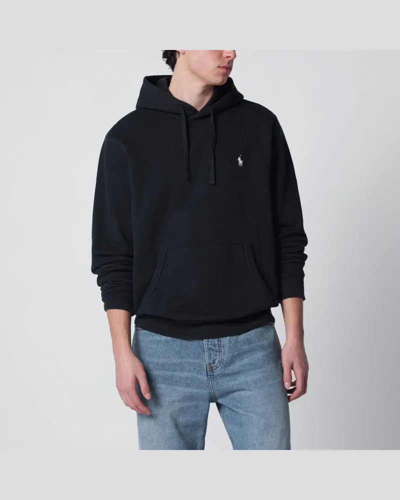 Ralph Lauren Schwarzer Hoodie aus Baumwolle Black