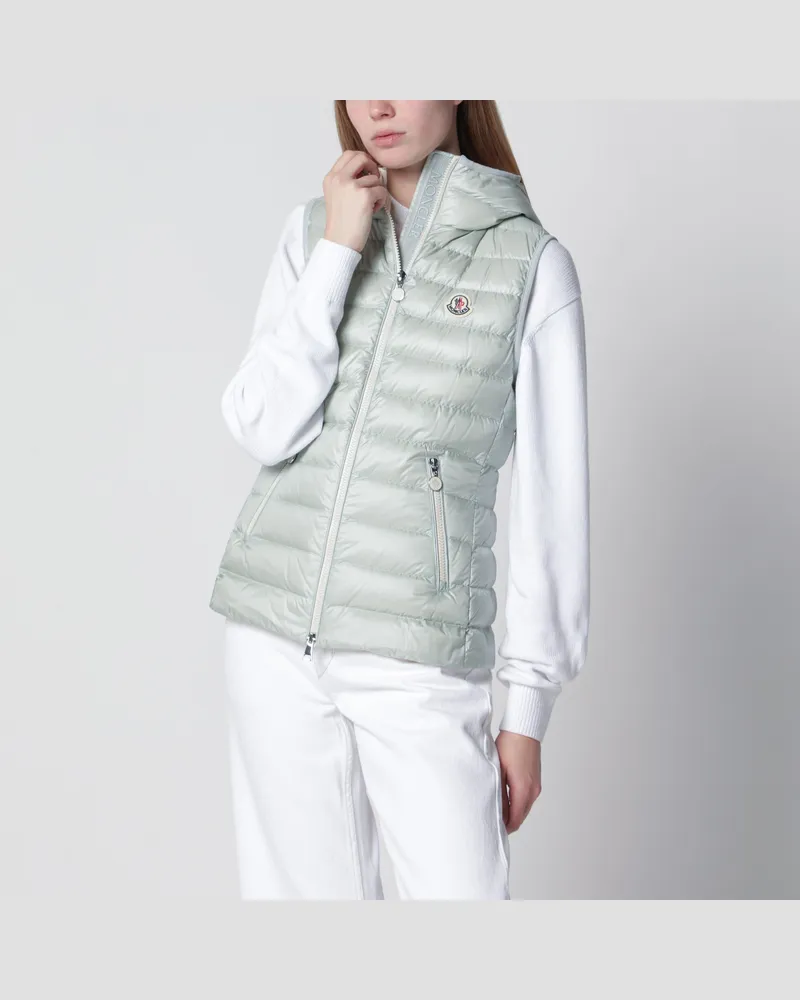 Moncler Daunenweste Glygosse mit Kapuze aus Nylon in Grün Green