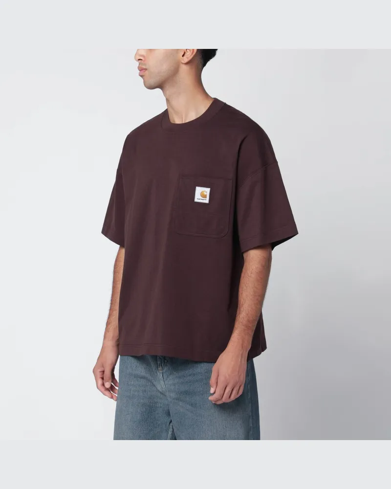 Carhartt WIP S/S Work Pocket T-Shirt in Palisander Braun