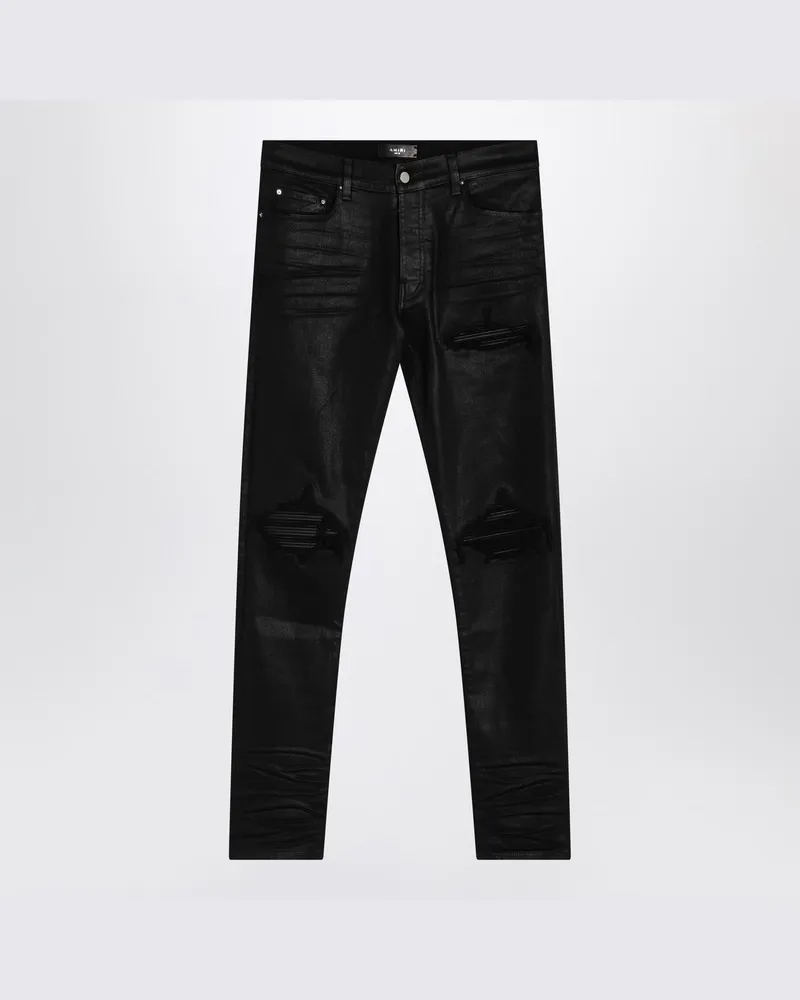 Amiri Schwarze Skinny Jeans Wax MX1 Schwarz